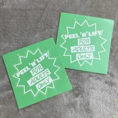 【新品未使用】PEEL&LIFT ステッカー　2枚セット