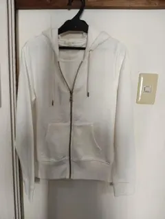 GUフルジップ パーカー(白)(Мサイズ)女性