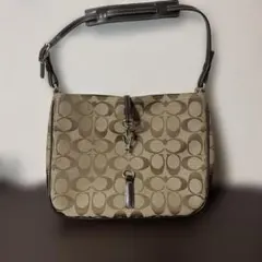 COACH シグネチャー ハンドバッグ ブラウン