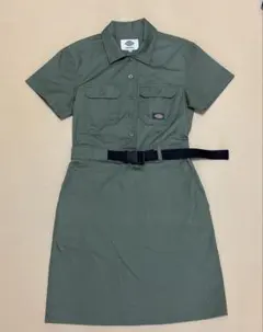 Dickies 半袖シャツワンピース カーキのサムネイル