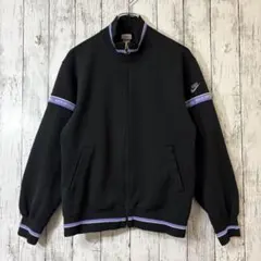 90's NIKE トラックジャケット　銀タグ　刺繍ロゴ　BK ヴィンテージ