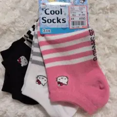 新品　しまむら　サンリオHello Kitty クールソックス 3足組のサムネイル