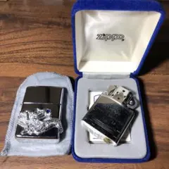 ZIPPO 2002 スターリングシルバー ドラゴン龍4面メタル貼 - メルカリ