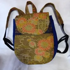 大島紬着物リメイクリュック327
