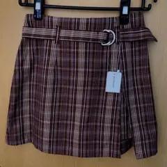☘️新品タグ付き☘️アルシーヴグレンチェック柄キュロットスカート