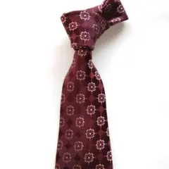 【極美品】ブリオーニ　Brioni ピンク ワインレッドの花柄ドット イタリア製