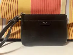 LAUREN RALPH LAUREN レザー　ブラックポーチ