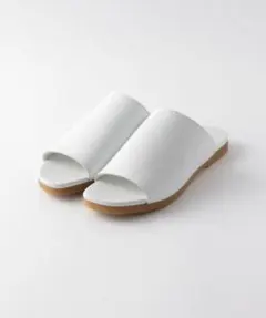 Steven Alan LEATHER FLAT SANDALS 24 白のサムネイル