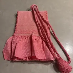 和装　薄いピンク　帯締め帯揚げセット