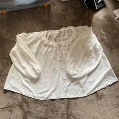 earth music&ecology フリルブラウス ホワイト