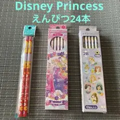 鉛筆まとめ売り2B・B・赤鉛筆24本セット　ディズニープリンセス ラプンツェルのサムネイル