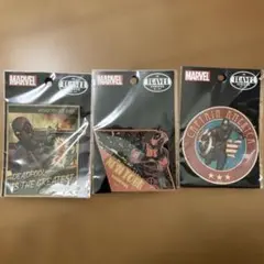 MARVEL デッドプール キャプテンアメリカ　トラベルステッカー　3点セット