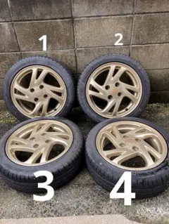 スバル　プレオRS 純正ホイール　ゴールドのサムネイル