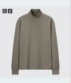 UNIQLO ヒートテックコットンタートルネックT（長袖　オリーブ　L 男女兼用