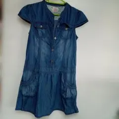 Girls' Authentic デニムジャンバースカート 150