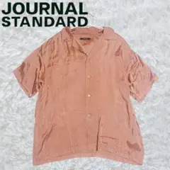 JOURNAL STANDARD とろみサテンシャツ　サーモンピンク　羽織　Fのサムネイル