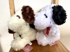 【タグ付き】PEANUTS スヌーピー ぬいぐるみ 約26cm 2体セット