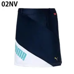 【新品タグ付き】プーマ ゴルフスカート レディースS ネイビー