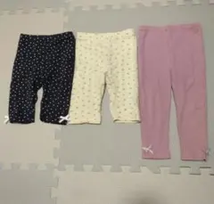 petit main ベビーレギンス3点セット