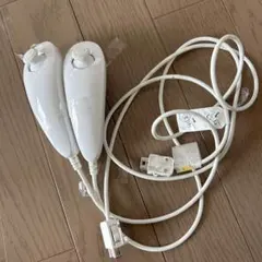 Wii コントローラー ヌンチャク2個セット ホワイト　任天堂