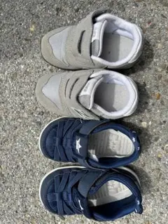 キッズサンダル ネイビー グレー New Balance