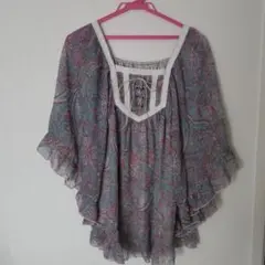 【最終価格！】マント型ブラウス