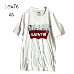 リーバイス×ピーナッツ コラボTシャツ スヌーピーXS白Levi's