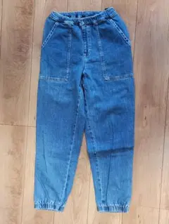 ユニクロ デニムジョガーデニムパンツ 160