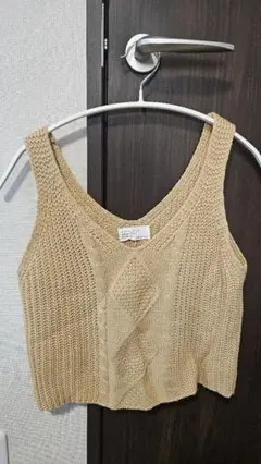 ニットビスチェ クリームベージュ