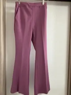 【美品】フレアパンツ パープル
