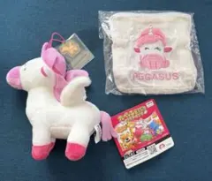 たべっ子どうぶつ　THEMOVIEマスコット　ふわもこポーチ　ペガサスちゃん