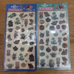 Zootopia 3Dシール 2シートセット