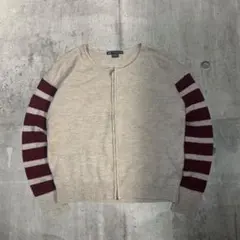 00s archive Armani Border Wool Cardiganのサムネイル