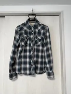 Flash Report チェック柄 長袖ネルシャツ　Ｌサイズ