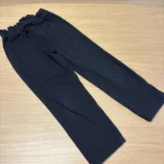 ブラック　ロングパンツ　リボン　120