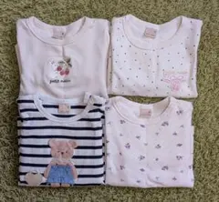petit main プティマイン 長袖Tシャツ 4枚セット 90cm　保育園