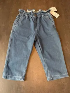新品　トップバリュ　クールデニム　クロップドパンツ　120のサムネイル