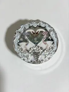 flowerKnows チーク ピンク 白鳥デザイン