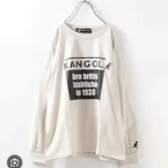 BAYFLOW別注　KANGOL 長袖カットソー ロンT アイボリー 150