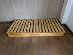 木製スラット式すのこベッド