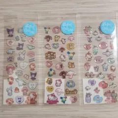 【新品未使用】キラフチ樹脂盛りシール サンリオ3種セット