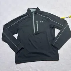 Under Armour ストームサーマルジャケットハーフジップメンズ黒Mサイズ