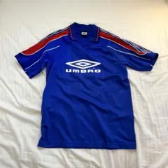 UMBRO 00s デサント製　襟付きゲームシャツ　ストライプ