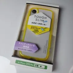 iPhone16 耐衝撃ハイブリッドケース クリアイエロー 460