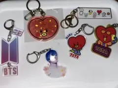 BTS & BT21 キーホルダーセット 6個