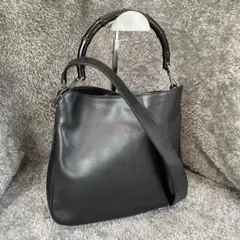 極美品】土屋鞄 クラルテ 2way ワンハンドルショルダー バッグ 黒