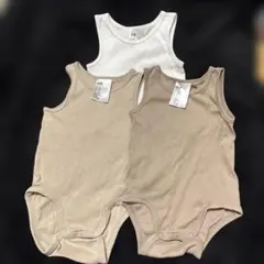 H&M ベビー肌着 3枚セット タンクトップロンパース