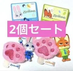 ズートピア　肉球アイス　マスコットキーホルダー　ニック&ジュディ