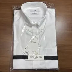 【新品未使用】 UNIQLO ファインクロス　スーパーノンアイロン　スリム長袖M