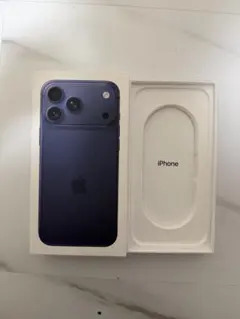 iPhone 17promax ディープブルー 空箱